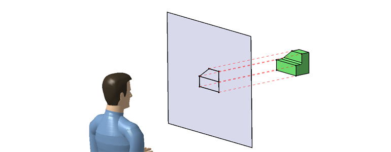 First Angle Projection Bowl Method