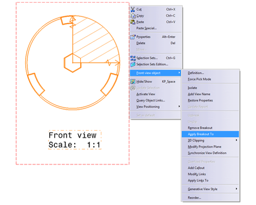 Selecting the Apply Breakout Option